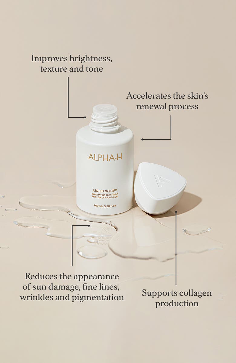 Alpha-H Liquid Gold Exfoliating Treatment with 5% Glycolic Acid, Alternate, color, 