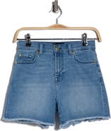 7 For All Mankind High Waist Denim Shorts