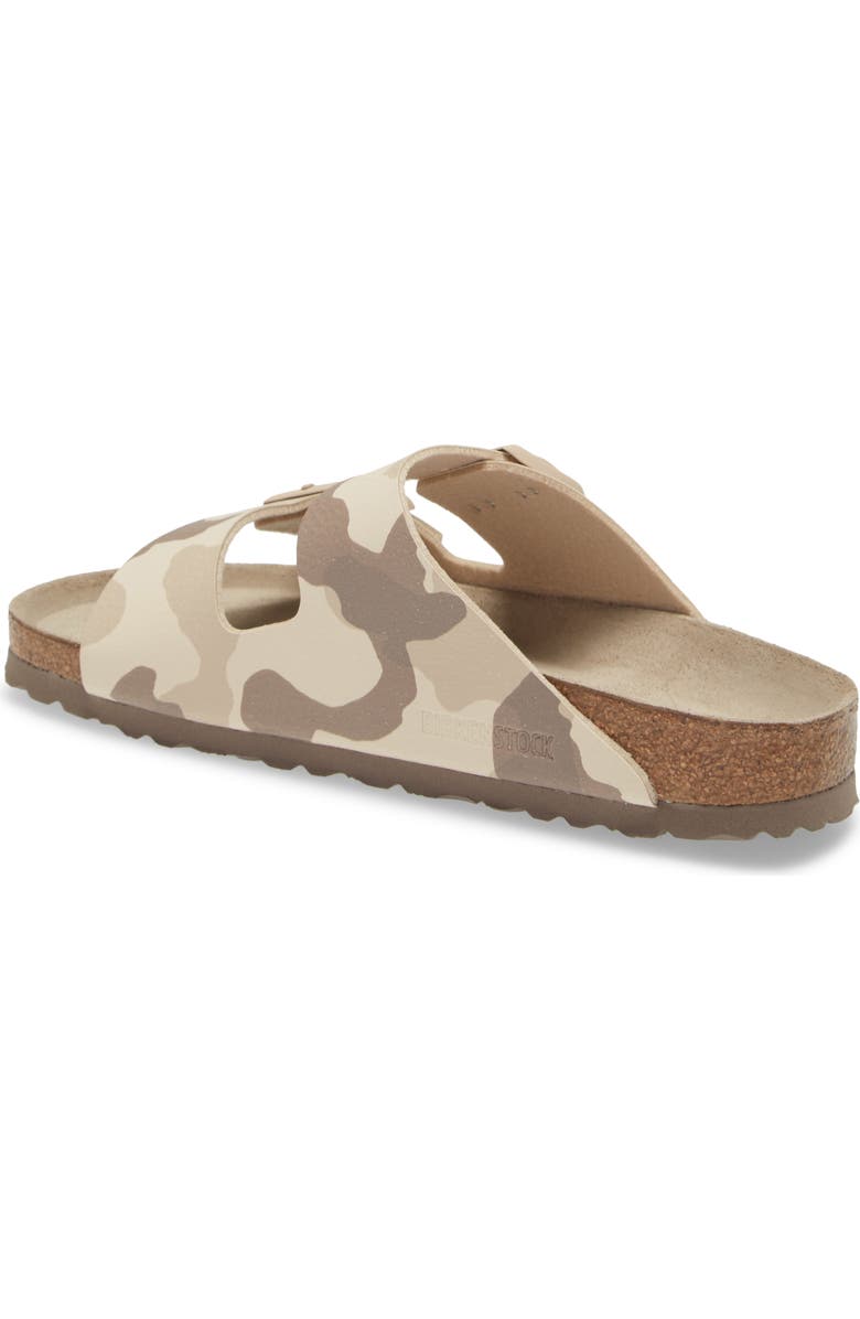 Birkenstock Arizona Camo Slide Sandal, Alternate, color, Beige