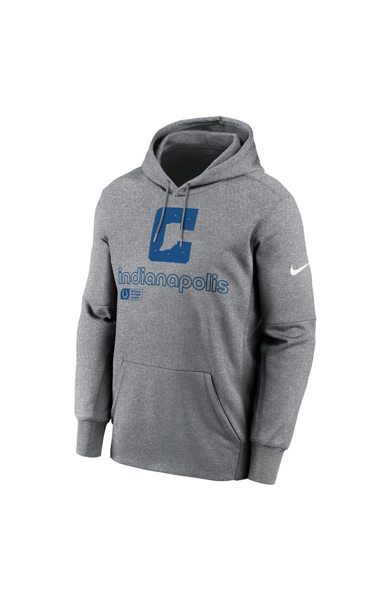 Nike Men's Nike Heather Gray Indianapolis Colts Performance Pullover Hoodie, Alternate, color, Heather Gray