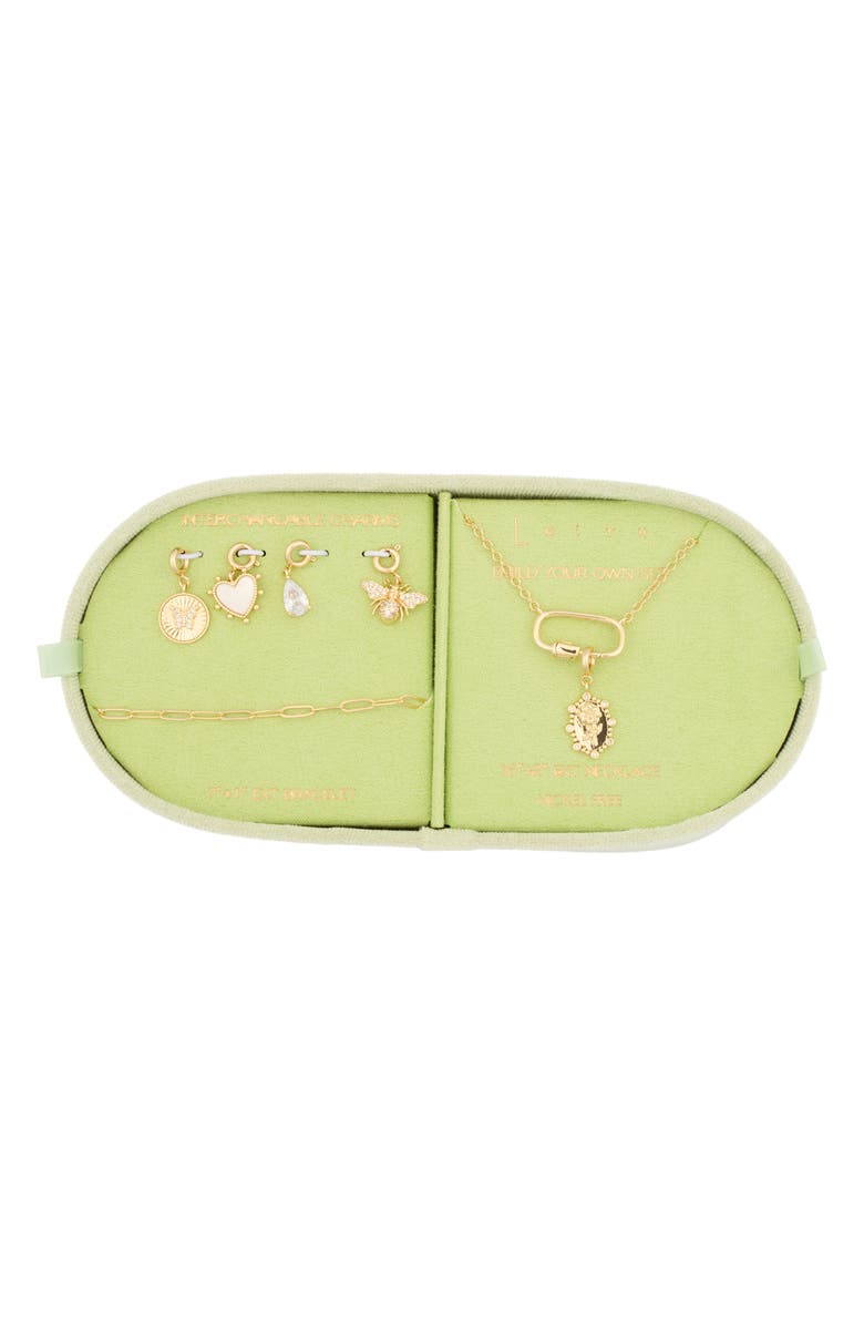 Leith Nature 7-Piece Assorted Jewelry Set, Main, color, Clear- Gold