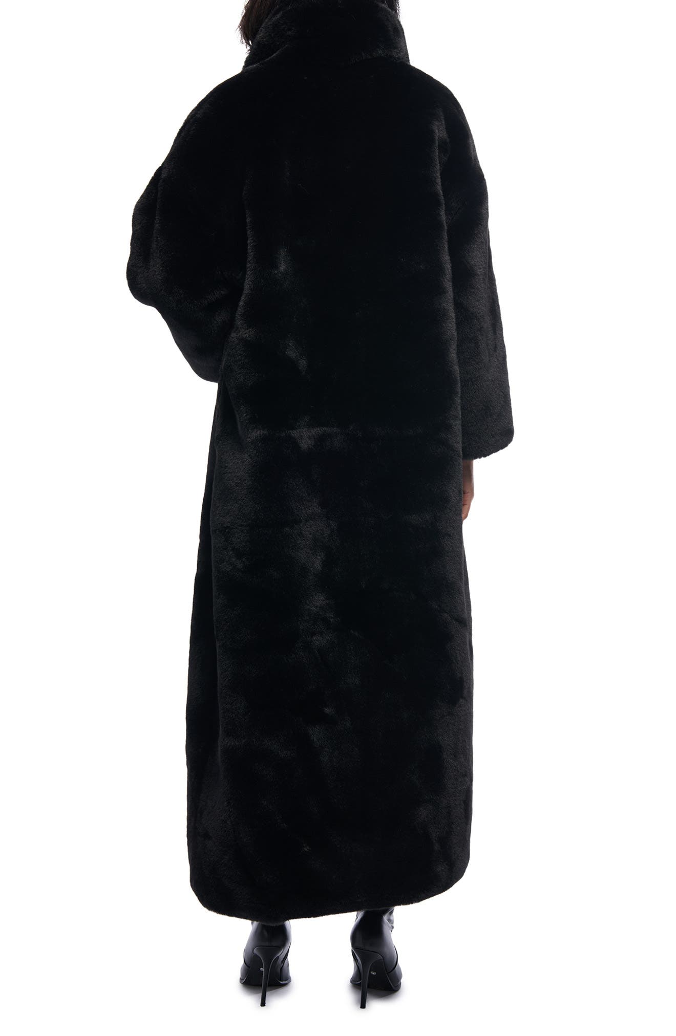 Dayanne Faux Fur Longline Coat - image 2