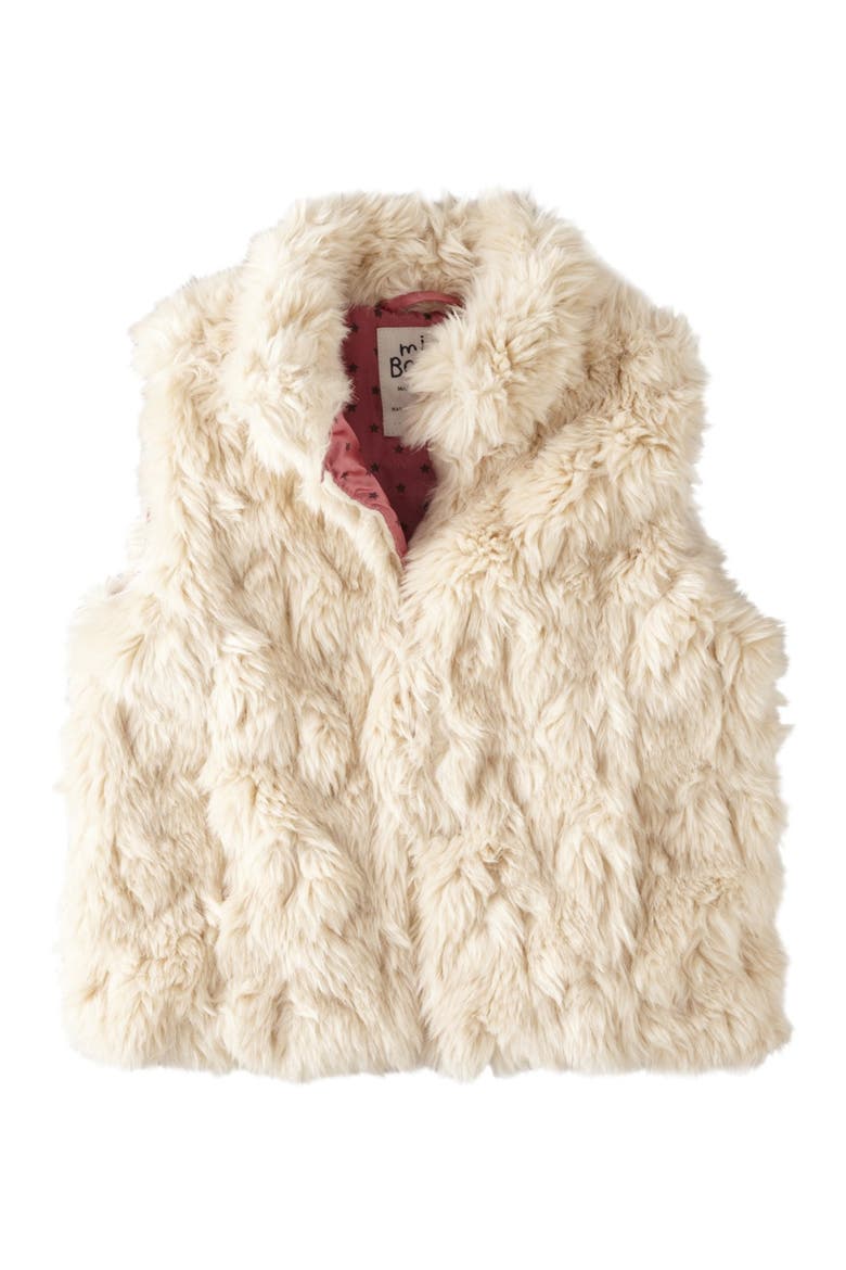 Faux Fur Gilet, Main, color, CREAM