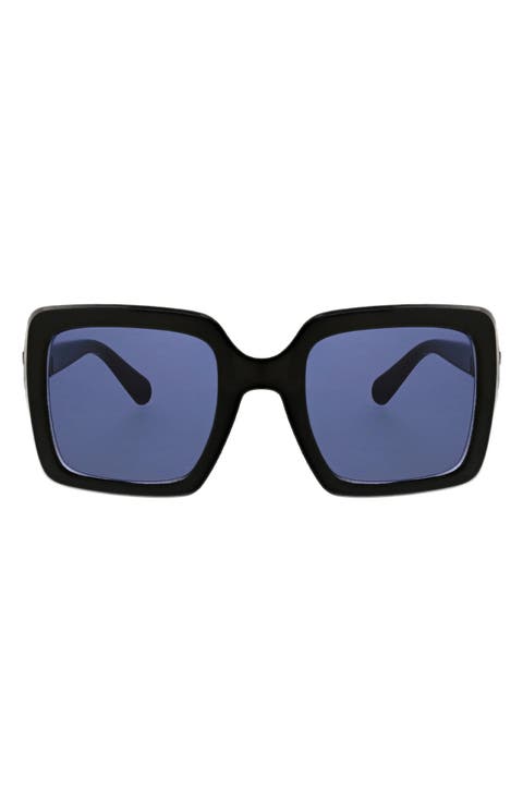 52mm Oversize Square Sunglasses