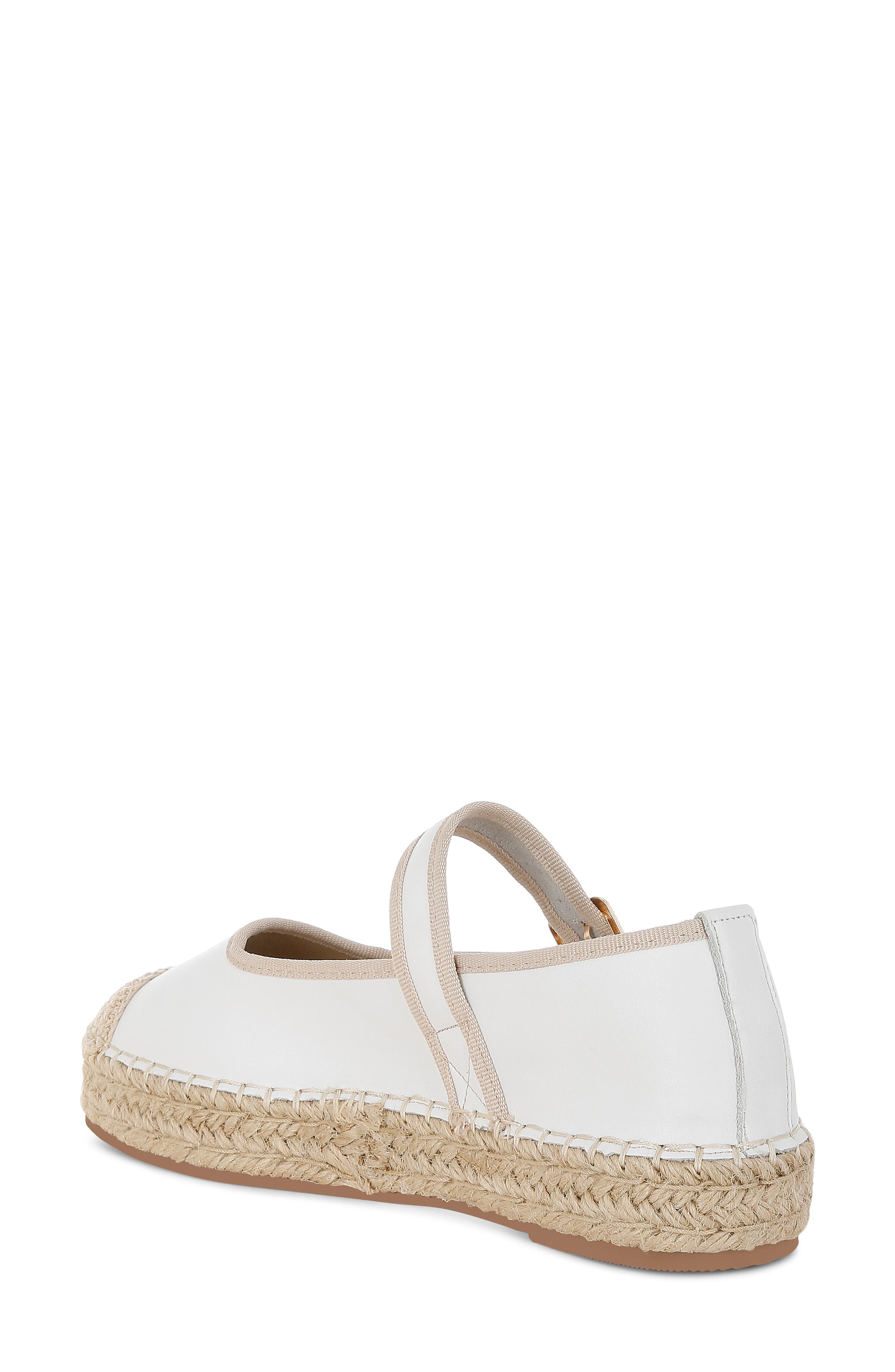 Osdtac Espadrille Mary Jane Flat, Alternate, color, WHITE