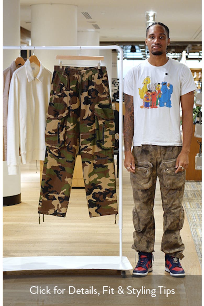 BB Star Loose Fit Camo Cotton Ripstop Cargo Pants video