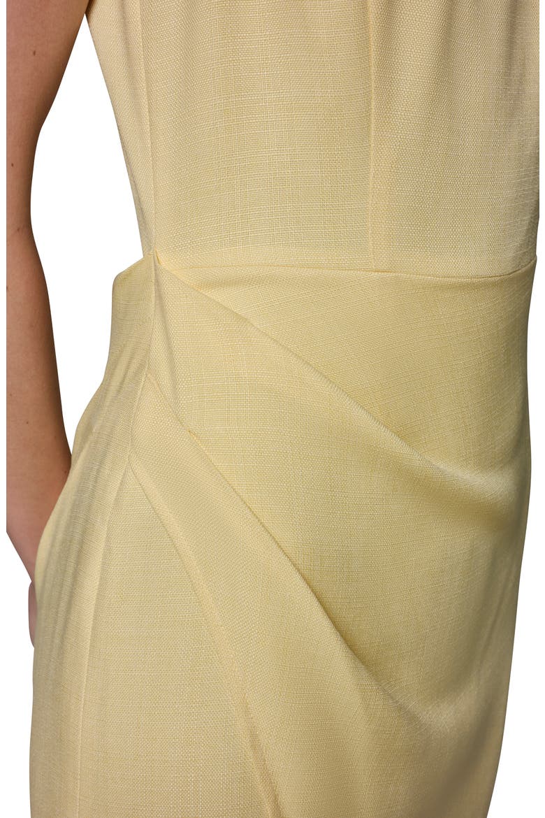 Faux Wrap Sheath Dress, Alternate, color, PANNA COTTA