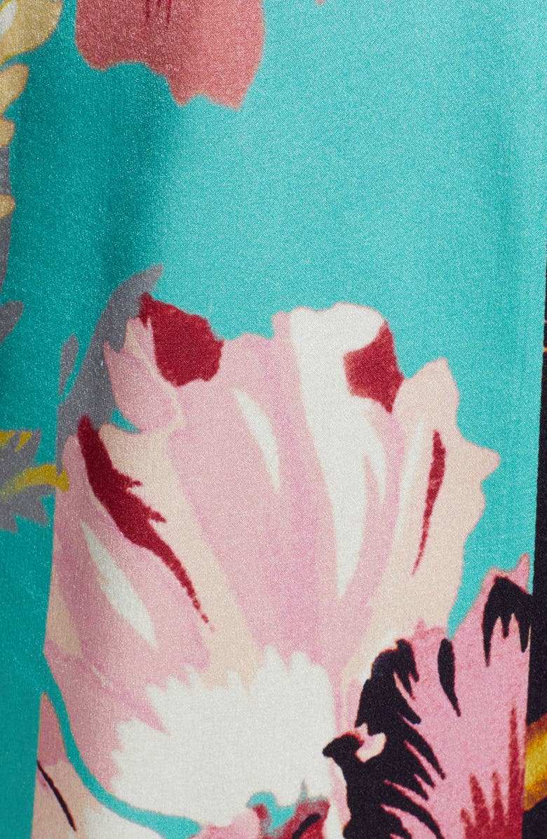 Nordstrom Print Long Silk Kimono, Alternate, color, 