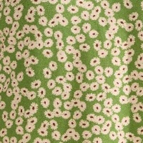 Live Unlimited Ditsy Jersey Flutter Sleeve Top In Green
