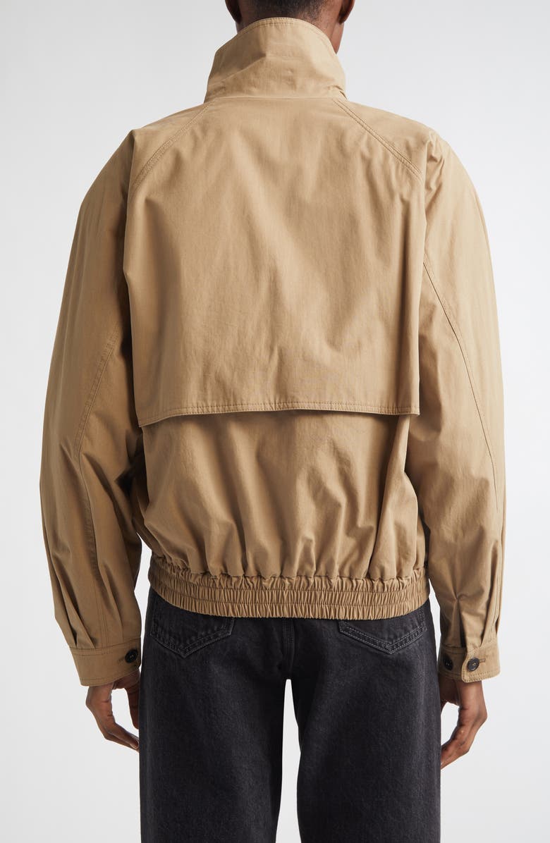 Saint Laurent Raglan Sleeve Cotton Canvas Jacket, Alternate, color, Beige/ Oleron