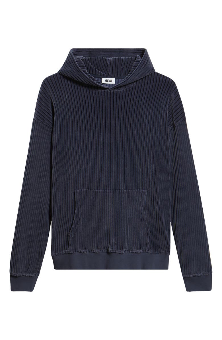 KROST Magma Valore Corduroy Hoodie, Alternate, color, Dark Navy