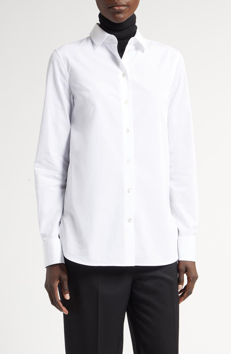 The Row Metis Cotton Button-Up Shirt, Main, color,