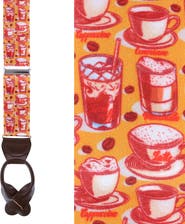 Trafalgar Highly Caffeinated Silk Button End Suspenders