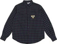 Monster Jam Grave Digger Long Sleeve Button Down Shirt