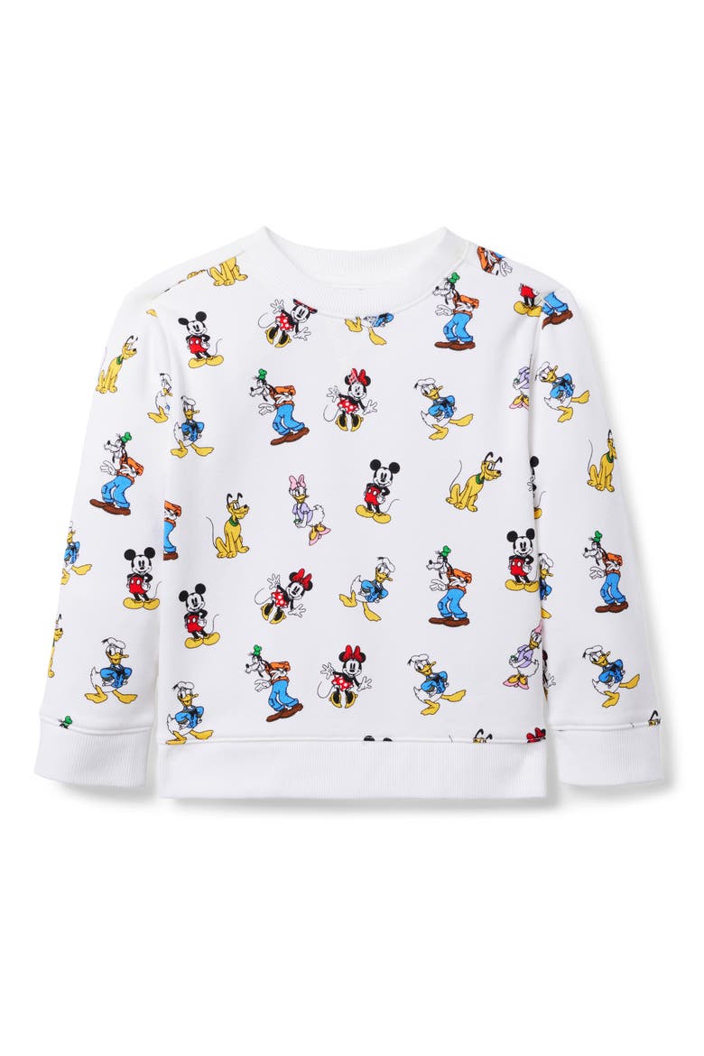 x Disney Kids' Mickey & Friends French Terry Graphic Sweatshirt (Limited Edition), Main, color, WHITE MULTI