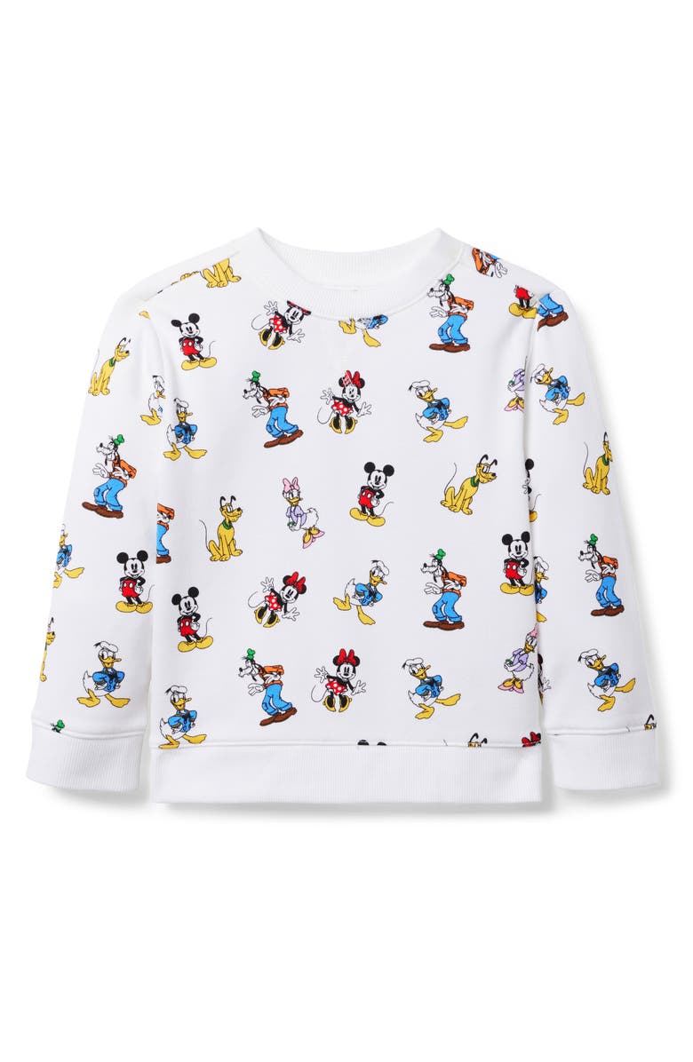 Janie and Jack x Disney Kids' Mickey & Friends French Terry Graphic Sweatshirt, Main, color, 