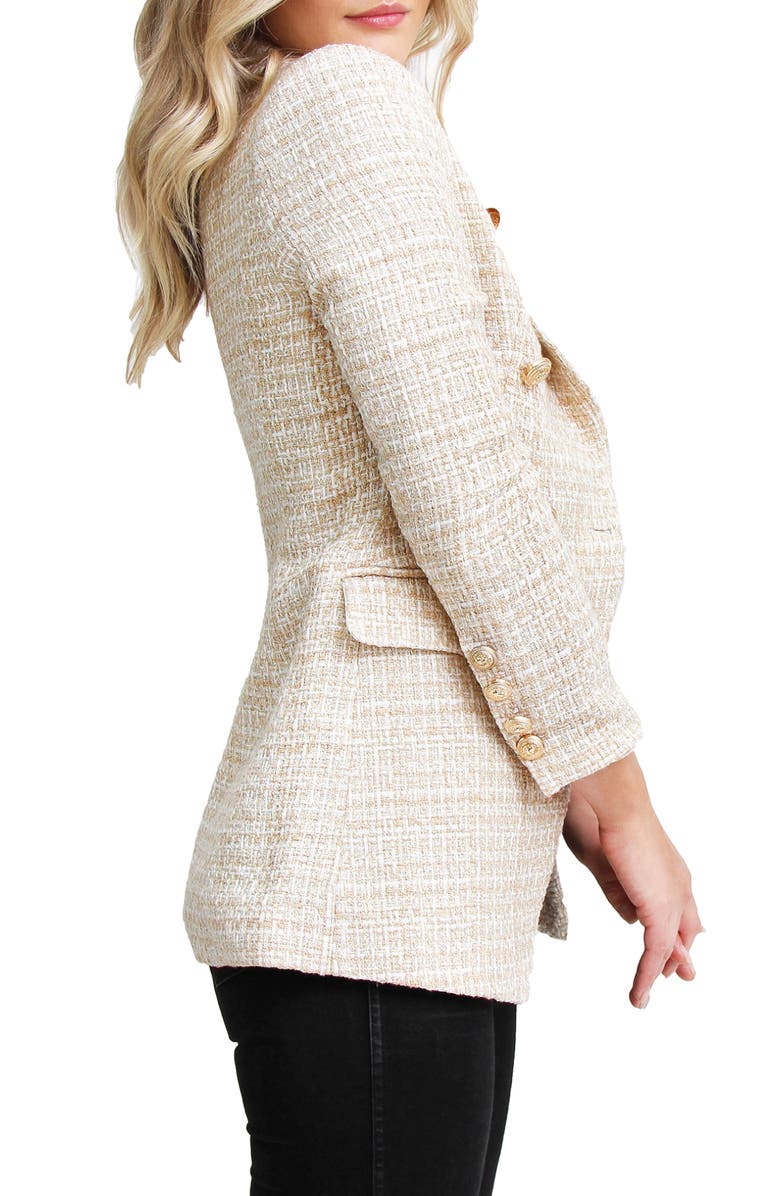 Belle & Bloom Princess Polly Tweed Blazer, Alternate, color, 