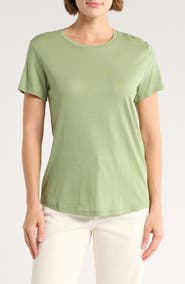 Vince Crewneck Shirt Tail T-Shirt