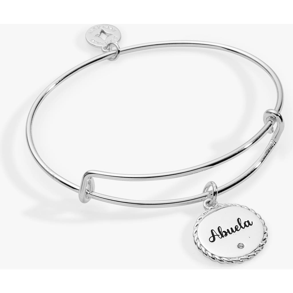 Alex And Ani Abuela Charm Bangle Bracelet In Metallic