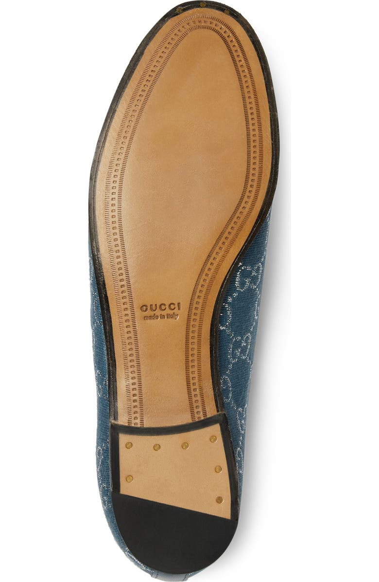 Gucci New Jordaan Metallic GG Loafer, Alternate, color,