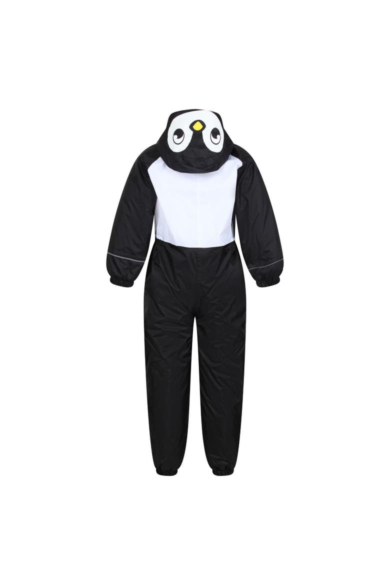 Childrens/kids Mudplay Iii Penguin Waterproof Puddle Suit, Alternate, color, Black