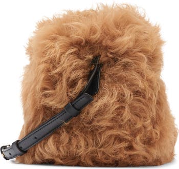 Micro Caradoc Genuine Shearling Crossbody Bag