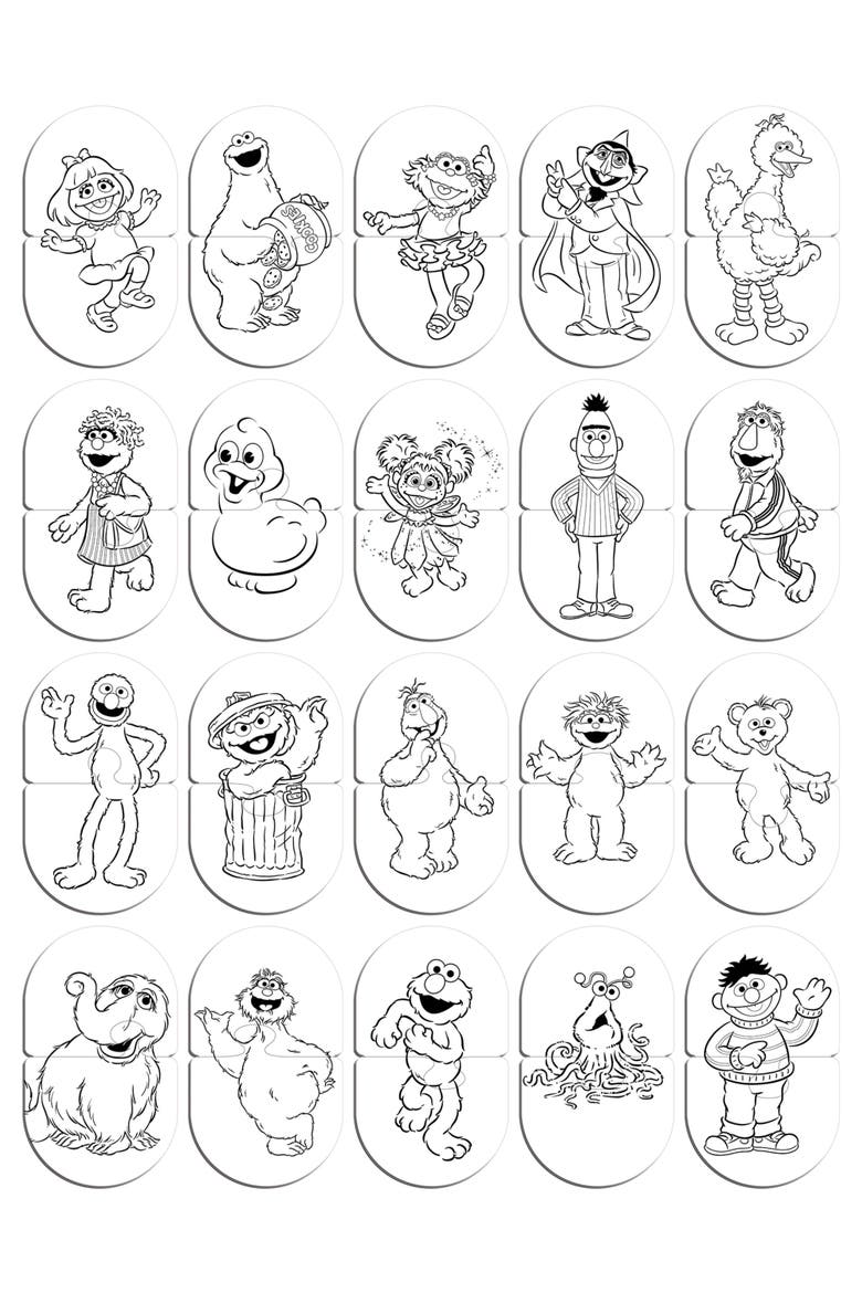 Sesame Street Matching Puzzles, Alternate, color, Multicolor
