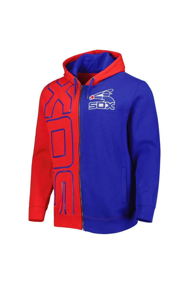 Men's Mitchell & Ness Red/Navy Chicago White Sox Fleece Full-Zip Hoodie, Alternate, color, Red