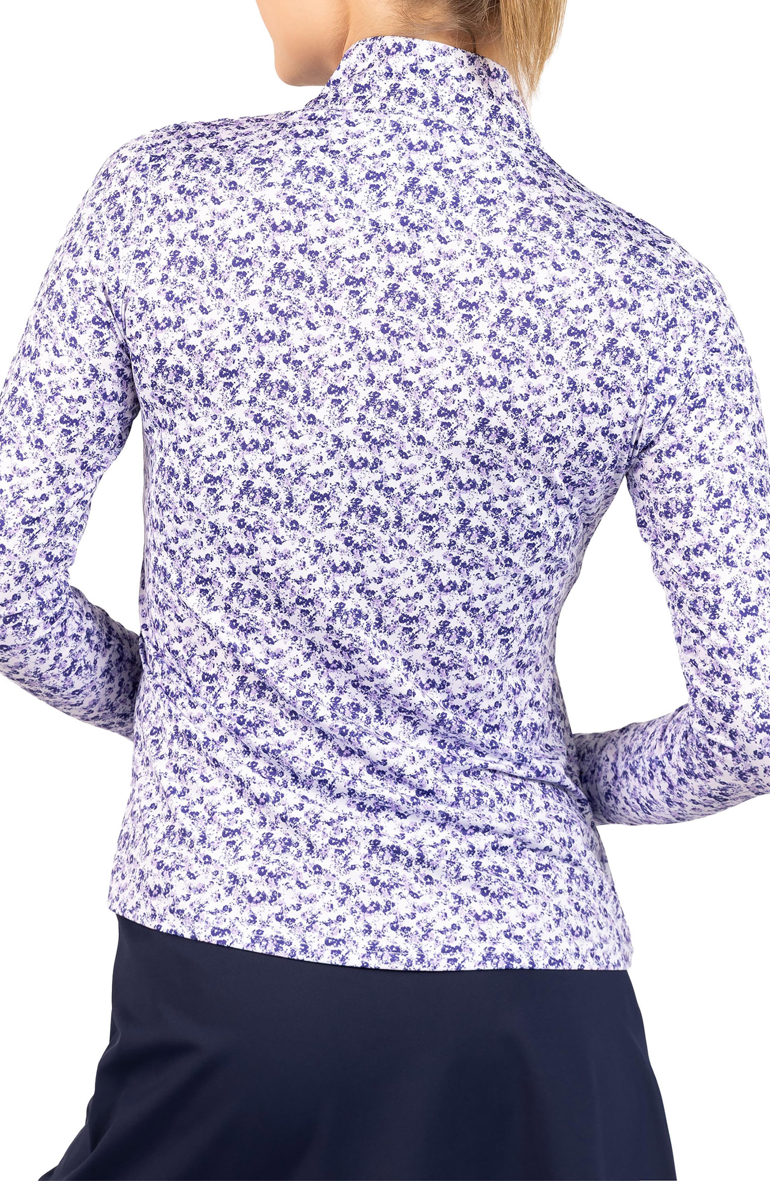 Ditsy Quarter Zip Pullover - image 2