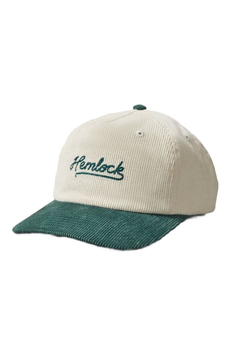 Hemlock Wesley 5 Panel Hat, Main, color, Emerald