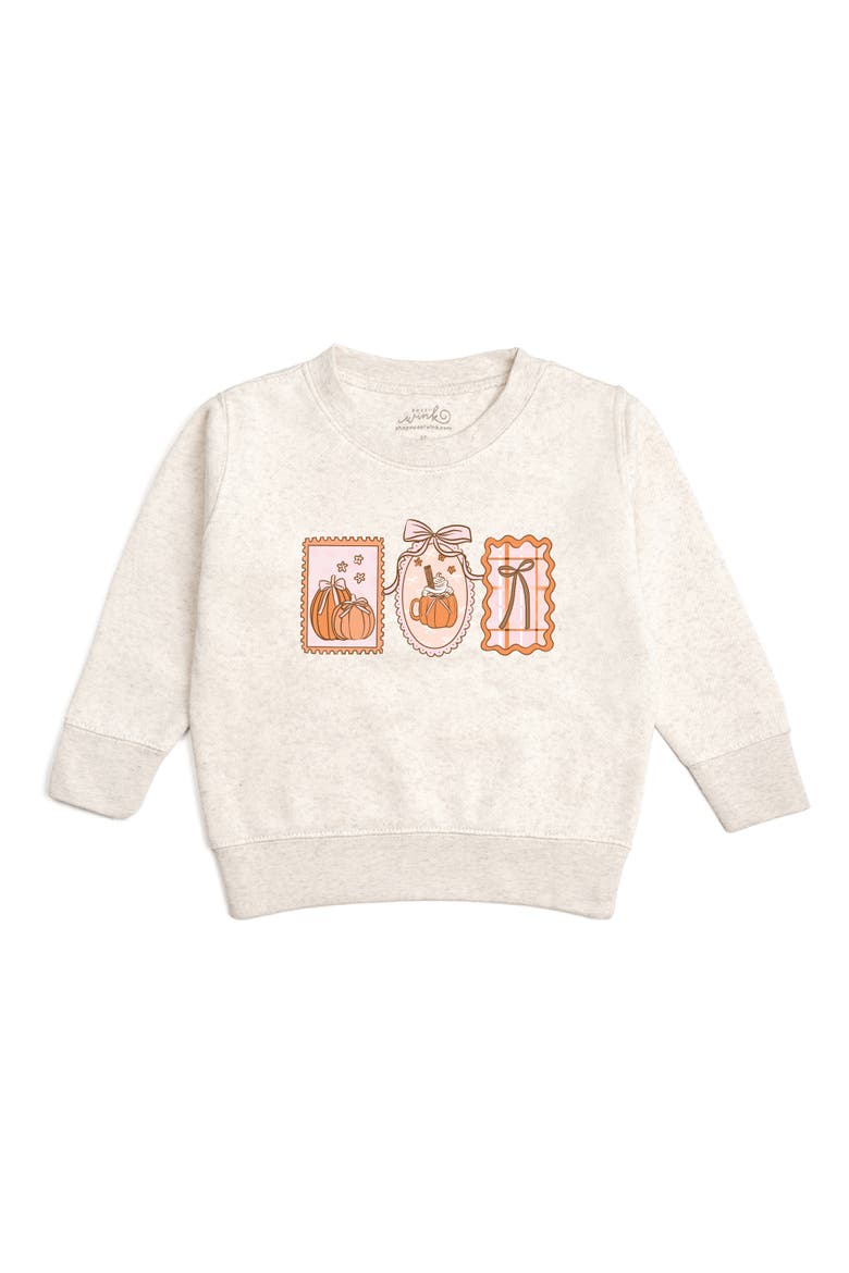 Pumpkin Cameo Sweatshirt, Main, color, Natural Heather