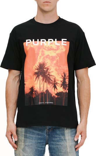 Textured Cotton Jersey Graphic T-Shirt