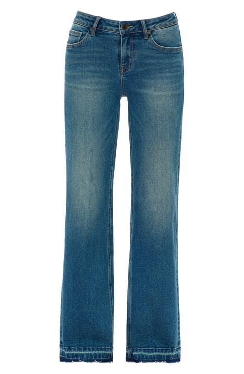 Bayeas Low Rise Wide Leg Jeans In Blue