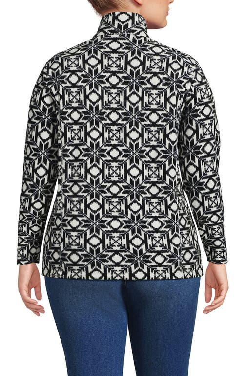 Lands' End Anyweather Fleece Quarter Zip Pullover In Multi