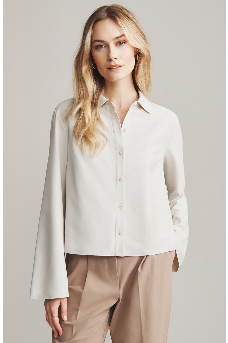 Mirage Cropped Performance Shirt, Alternate, color, SAND