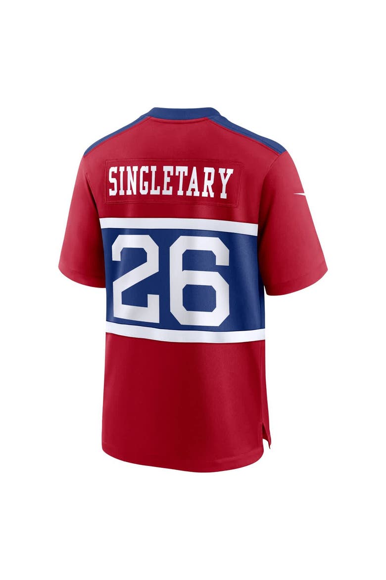 Youth Nike Devin Singletary Century Red New York Giants Alternate Player Game Jersey, Alternate, color, Red