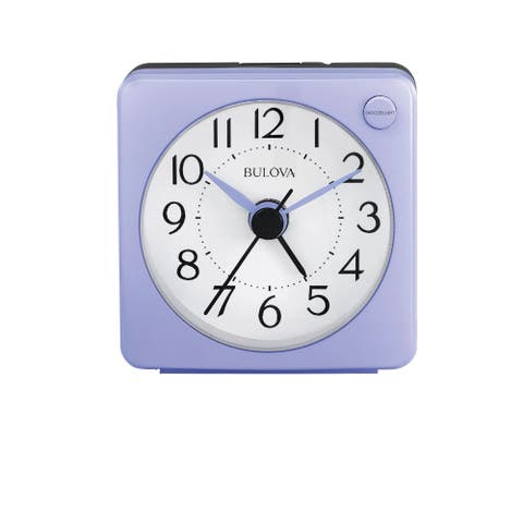 Violet Travel Alarm Quartz Clock