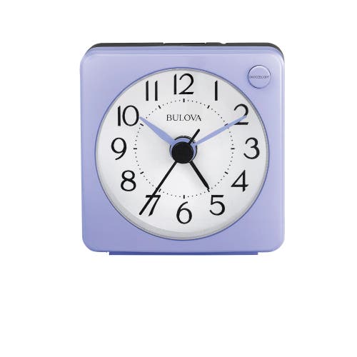 Bulova Clocks Violet Travel Alarm Quartz Clock In Purple