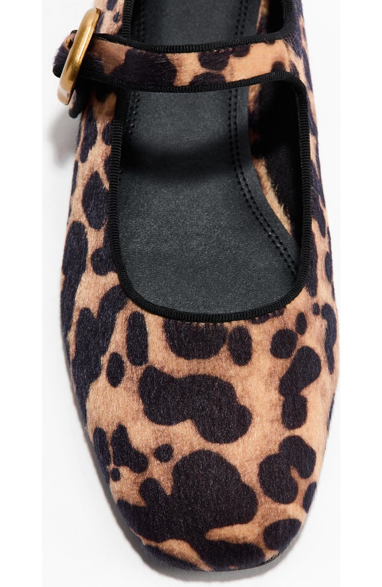 H&M Mary Jane Ballet Flats, Alternate, color, Beige/Leopard Print