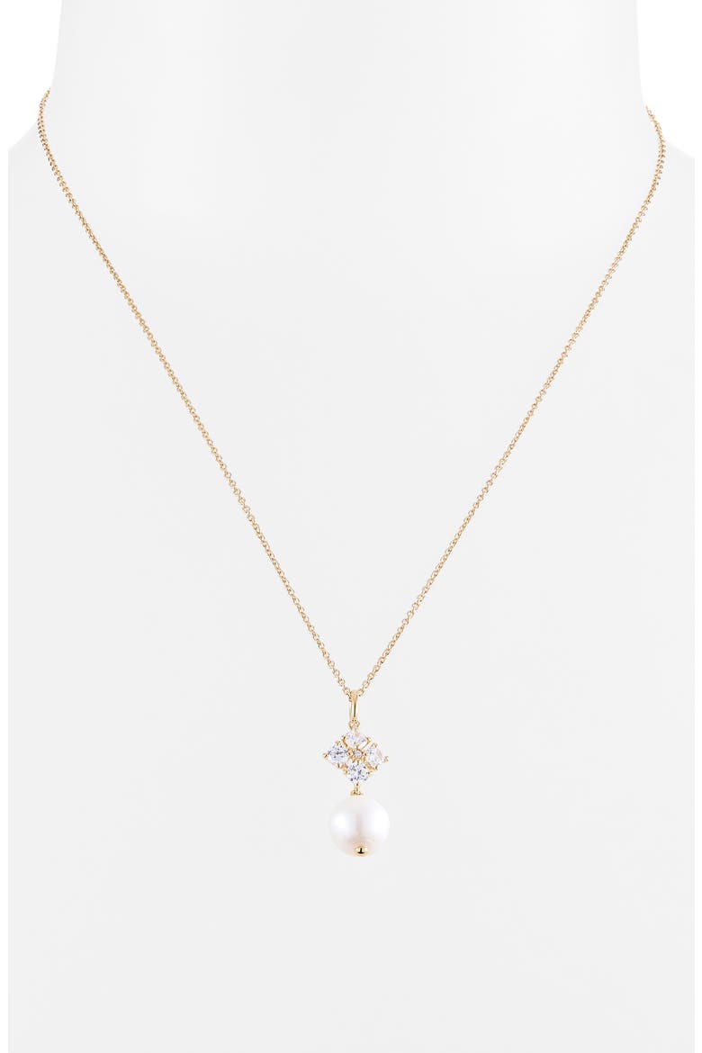 Blair Freshwater Cultured Pearl Drop Pendant Necklace, Alternate, color, GOLD