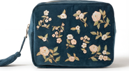 Elizabeth Scarlett Wild Rose Velvet Wash Bag