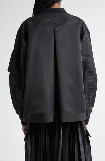 Sacai Nylon Twill Bomber Jacket | Nordstrom Sacai Nylon Twill Bomber Jacket | Nordstrom