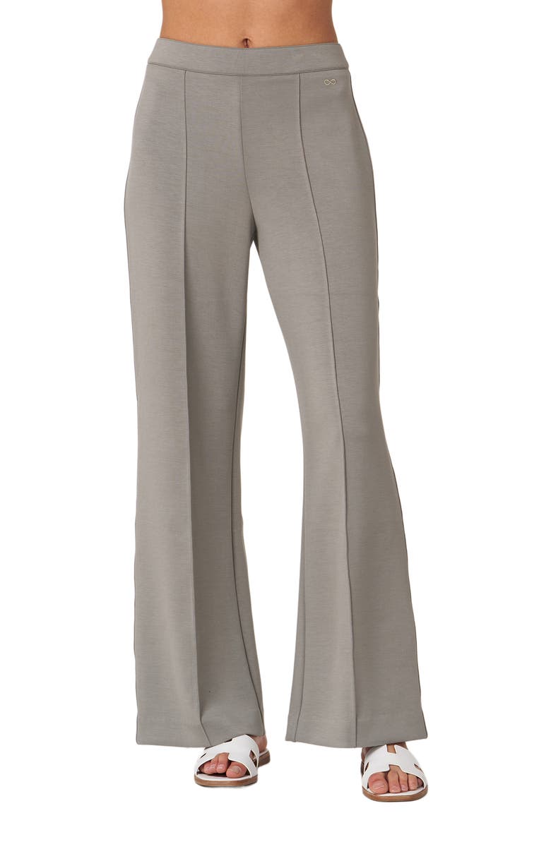 Rebody Active Madison Pintuck Wide Leg Scuba Knit Pant 30", Alternate, color, Desert Sage