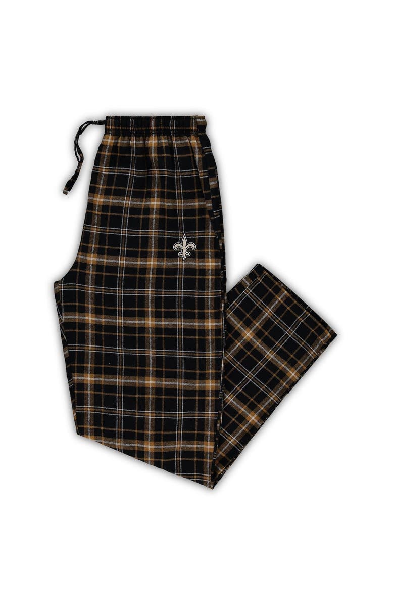 CONCEPTS SPORT Men's Concepts Sport Black/Gold New Orleans Saints Big & Tall Ultimate Pants, Main, color, 