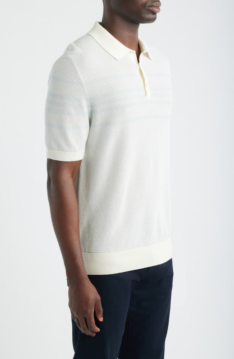 BOSS Lancio Polo Sweater, Alternate, color, Open White