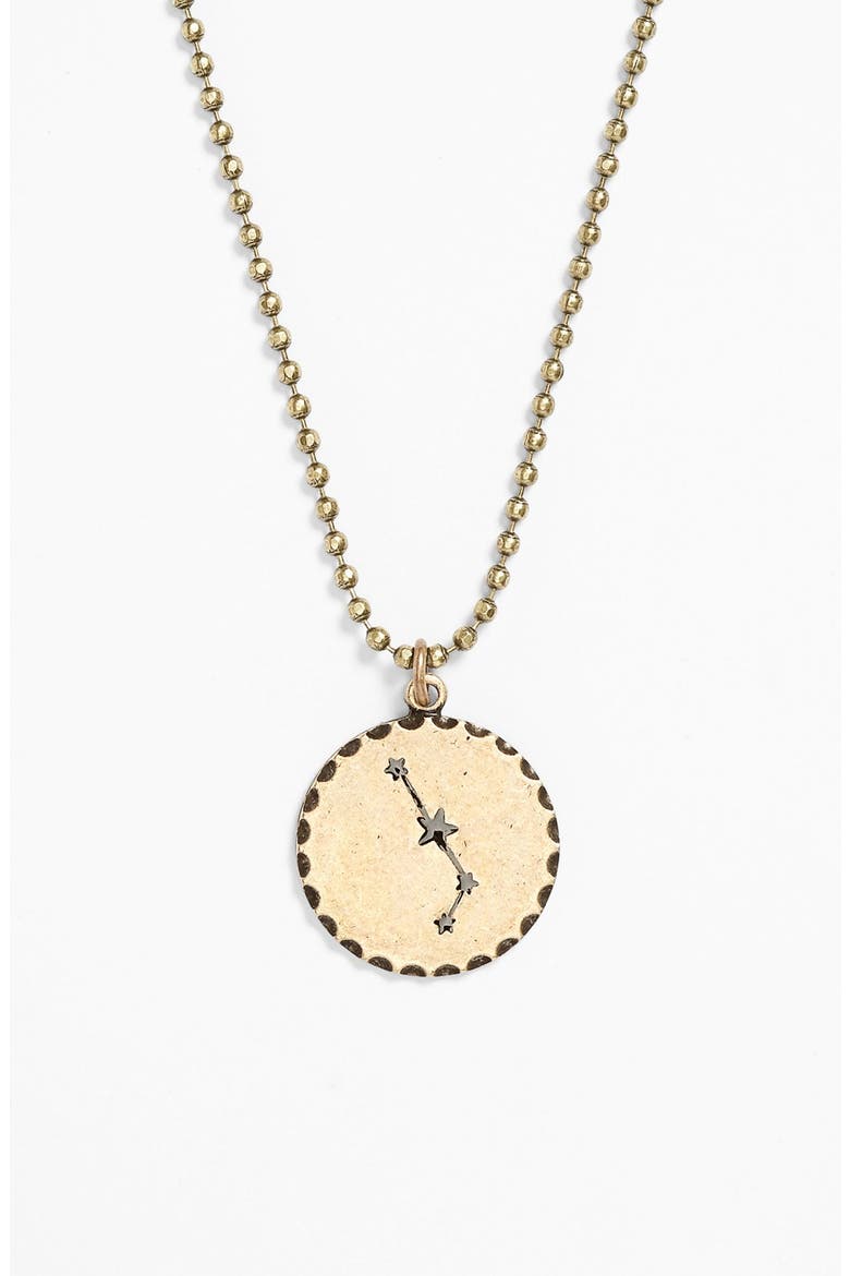 'Zodiac Constellation' Pendant Necklace, Alternate, color, GOLD ARIES