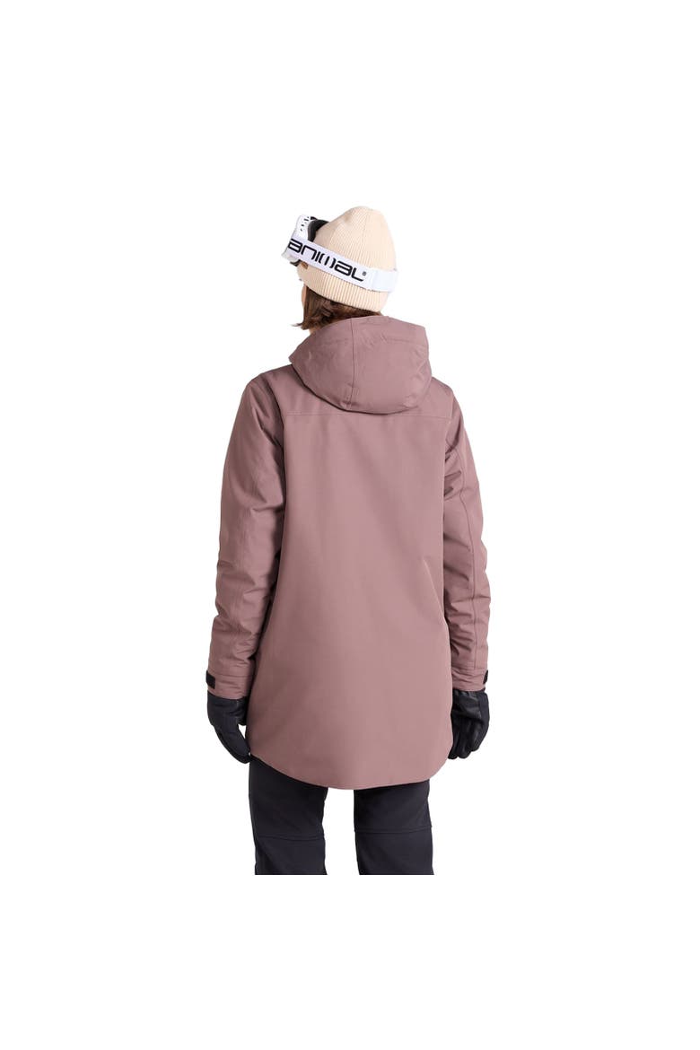 Echo Waterproof Ski Jacket, Alternate, color, Brown