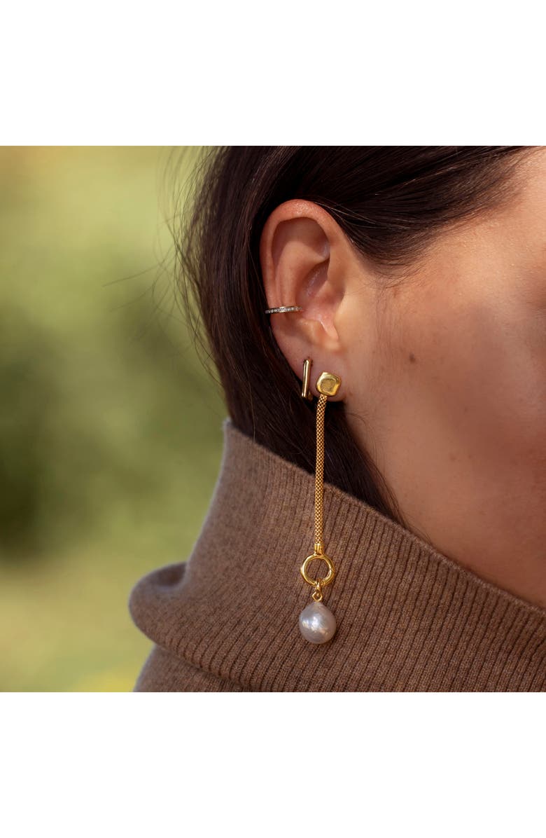 Monica Vinader Alta Huggie Hoop Earrings, Alternate, color, 