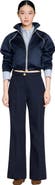 SANDRO Wide-leg wool trousers