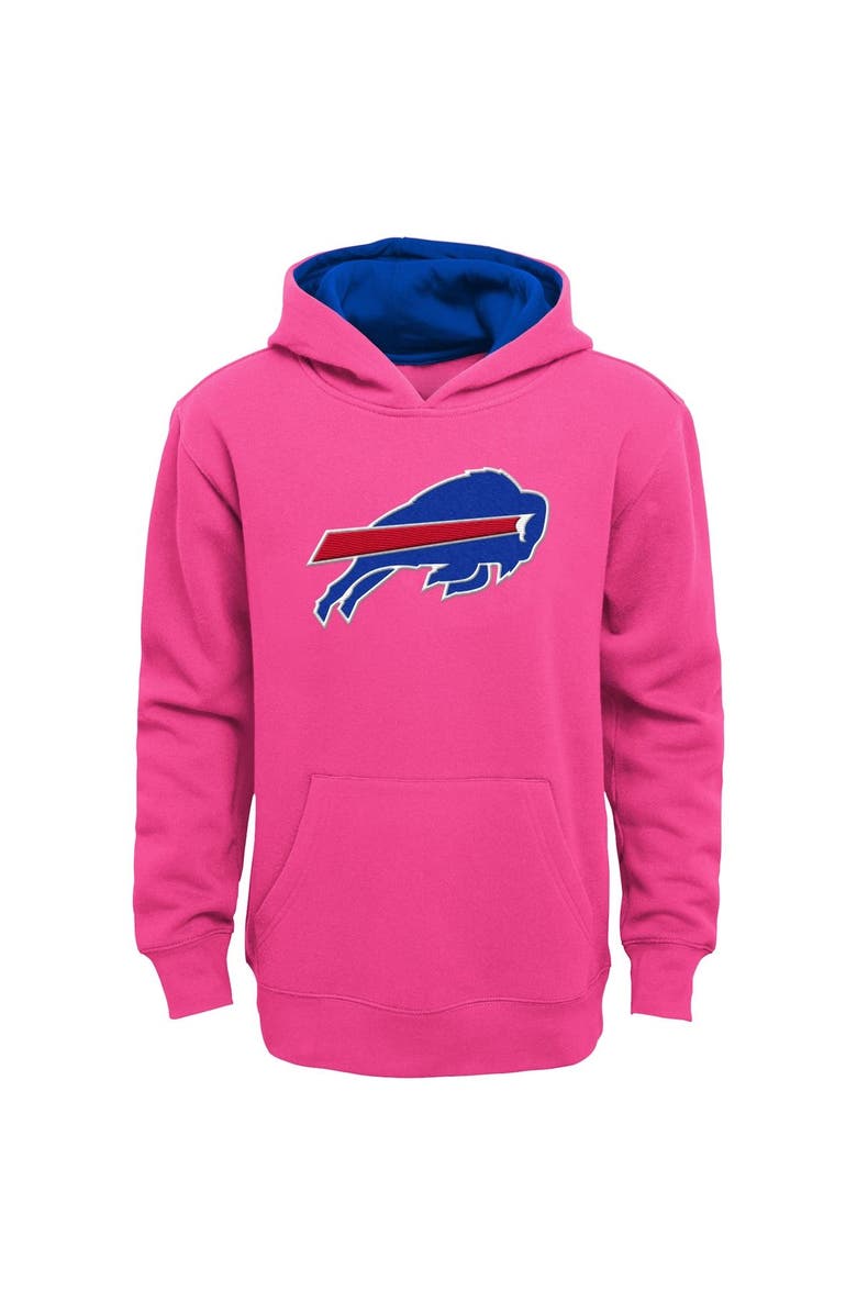Outerstuff Girls Youth Pink Buffalo Bills Prime Pullover Hoodie, Main, color, 